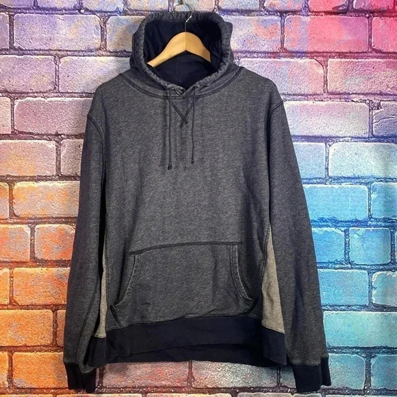 J.Crew Vintage Fleece Sweatshirt Hoodie Navy Size Large - Picture 1 of 6